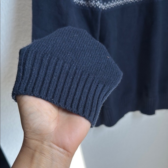 Goodfellow & Co Black and White Crewneck Sweater with Nordic Pattern - Picture 10 of 13